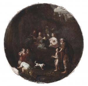 CRESPI Francesco 1665-1757,Scena di genere con personaggi e cane,Cambi IT 2014-03-13