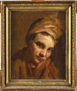 CRESPI LO SPAGNOLO Giuseppe Maria 1665-1747,Portrait d\’homme au turban,Osenat FR 2023-06-18