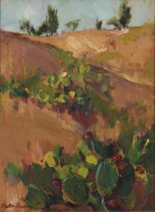 Cressey Meta Gehring 1882-1964,Cactus landscape,John Moran Auctioneers US 2021-05-25