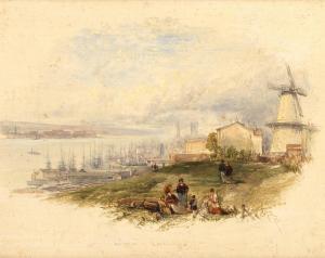 CRESWICK Thomas 1811-1869,The River at Liverpool,Bonhams GB 2024-04-24