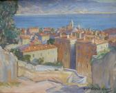 CRETOT DUVAL Raymond 1895-1986,Vue d'un port méditerrannéen,Art Richelieu FR 2017-05-22