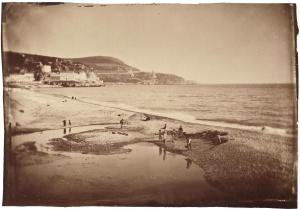 CRETTE Luigi 1823-1872,L'embouchure du Paglione à Nice,1859,The Romantic Agony BE 2017-04-28