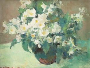 CRETULESCU Honoriu I 1897-1978,Jasmine Flowers,1962,Artmark RO 2024-04-15