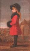 CREYKE Walter 1800-1800,portrait of everilda creyke, full length in a red ,1878,Bonhams 2003-04-08