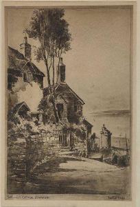CRIBB Preston 1876-1937,SHELLEY'S COTTAGE, LYNMOUTH,Ross's Auctioneers and values IE 2017-08-09