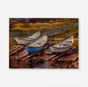 CRILLEY Joseph James,Bateau, St. Pierre et Miquelon,1983,Rago Arts and Auction Center 2023-11-10