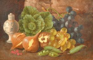 CRISP George 1875-1916,a still life of fruit vegetables and a Chinese j,19th Century,John Nicholson 2022-10-05