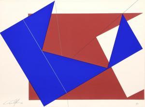 CRISTOFARO Cris 1948,Untitled - Blue and Red Rectangles,1978,Ro Gallery US 2023-12-15