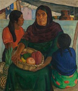 CRITCHER Catharine Carter 1879-1964,Mother and Daughters,1936,Heritage US 2015-05-02