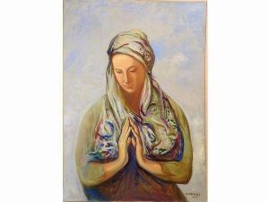 CRIVELLI RENZO 1911-1997,Donna che prega,1971,Maison Bibelot IT 2019-06-18