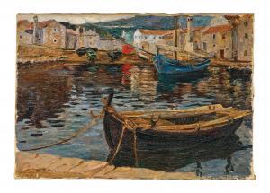 CRNCIC Menci Clemens 1865-1930,The Harbour of Kraljevica,Palais Dorotheum AT 2023-10-24