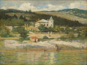 CRNCIC Menci Clemens 1865-1930,The Painter's Villa in Novi Vinodolski,1915,Artmark RO 2023-12-18