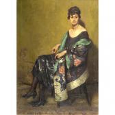 CROATTO Bruno 1875-1948,Ragazza con lo scialle verde,1919,Stadion IT 2005-05-19