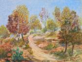 CROCKER Edna Earl 1877-1942,Fall Landscape,Rachel Davis US 2020-06-27