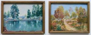 CROCKER Edna Earl 1877-1942,Fall Landscape,Rachel Davis US 2021-05-08