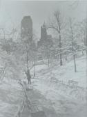 CROCKER George A,Central Park in Winter,1928,Daniel Cooney Fine Art US 2009-07-23