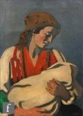 CROCKETT Dora 1888-1953,Mother and Child,Fieldings Auctioneers Limited GB 2019-03-30