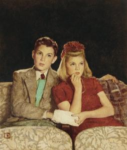 crockwell douglass 1904-1968,Movie Date,1942,Christie's GB 2019-05-15