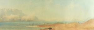 CROFT Arthur 1828-1893,Coastal landscape with mountains,Bellmans Fine Art Auctioneers GB 2024-03-28