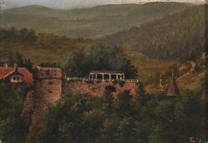 CROLA Georg Heinrich Croll,View of the Geiersburg in the Erzgebirge,Palais Dorotheum 2016-09-20