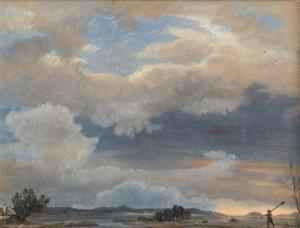 CROLL Carl Robert 1800-1863,Landscape with Fishermen,Palais Dorotheum AT 2016-12-03