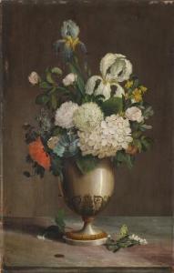 CROLL Carl Robert,Still life with flowers, insects and a copper coin,1823,Bruun Rasmussen 2019-09-02