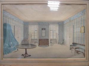 Croll Karel Robert,A room at the Hotel Fuerstenhof in Teplitz,1836,Cheffins GB 2017-09-28