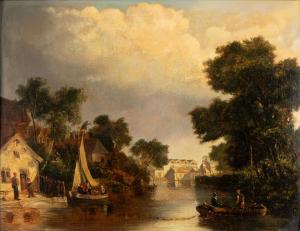 CROME John Berney 1794-1842,Paesaggio fluviale,Finarte IT 2023-10-19