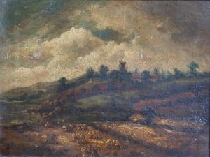 CROME John 1768-1821,LANDSCAPE WITH A CORNFIELD AND A DISTANT WINDMILL,Lawrences GB 2011-10-14