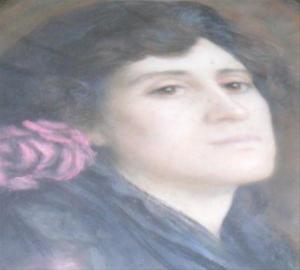 CROMPTON M,Portrait of a lady with a lilac rose,1902,Dreweatt-Neate GB 2010-03-25