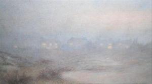 CROMPTON M,The cottages through the mist,1915,Dreweatt-Neate GB 2010-04-15