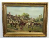 CROMPTON R.M 1900-1900,Village scene with horse gathering,Keys GB 2019-09-24