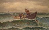 CROOKER H R 1800-1900,Fisherman Reeling in the Catch,Scottsdale Art Auction US 2008-04-12