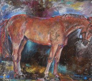 Crooks Jackie 1900-2000,STUDY OF A HORSE,Ross's Auctioneers and values IE 2020-12-02