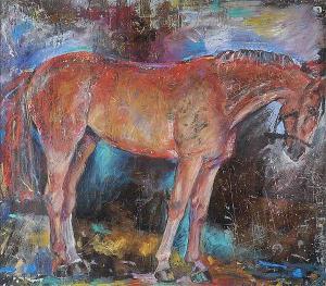 Crooks Jackie 1900-2000,STUDY OF A HORSE,Ross's Auctioneers and values IE 2021-01-27