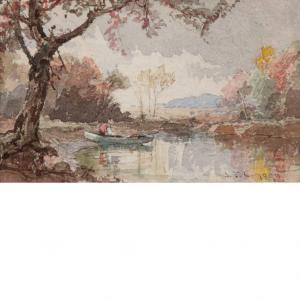 CROPSEY Jasper Francis 1823-1900,On the Lake,1890,William Doyle US 2011-04-05