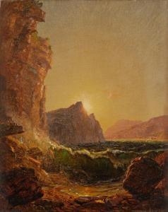 CROPSEY Jasper Francis 1823-1900,Sunset at Sea (Dorset Coast),1871,Sotheby's GB 2024-01-20