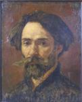 CROS Henry 1840-1907,"Autoportrait d'Henri Cros en buste".,Audap-Mirabaud FR 2014-11-18