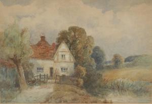 CROSLAND Enoch 1860-1945,Cottage by the Stream,Bamfords Auctioneers and Valuers GB 2021-07-20