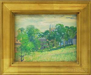 CROSS Anson Kent 1862-1944,Impressionist Landscape,1924,Skinner US 2015-04-02