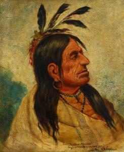 CROSS Henri Herman 1837-1918,Chief Red Bear, Arapahoe,1903,Bonhams GB 2022-11-01