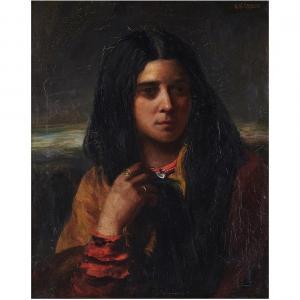 CROSS Henri Herman 1837-1918,Young Native American,Clars Auction Gallery US 2023-05-12