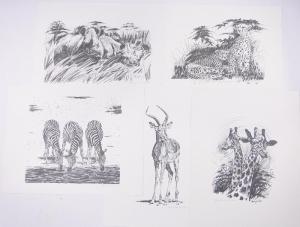 CROSS Tony,Folder of Limited Edition wildlife prints,Burstow and Hewett GB 2016-11-16