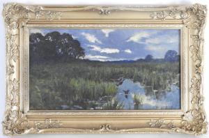 CROSSE NORMAN,Ducks landing amongest reeds,20th century,Halls GB 2016-06-22