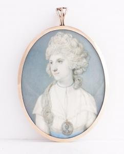 CROSSE Richard 1742-1810,Portrait miniature of a lady in a white dres,Bellmans Fine Art Auctioneers 2023-03-28