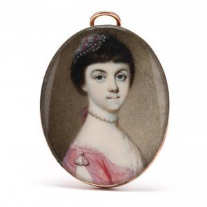 CROSSE Richard 1742-1810,Portrait of a Young Lady in Pink,Leland Little US 2024-03-15