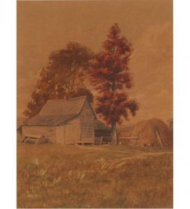 CROSSMAN Abner 1847-1932,Barnyard scene with chickens,Ripley Auctions US 2009-06-27