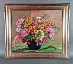 CROTEUX Emma 1907-1999,"Vase fleuri",Legros BE 2023-05-24