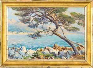 CROTTI lucia 1877-1960,Menton, vue du Cap Martin,1936,Cannes encheres, Appay-Debussy FR 2023-10-13