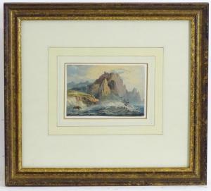 CROUCH William,North Cape, Island of Capri, A seascape with ships,Claydon Auctioneers 2021-12-29
